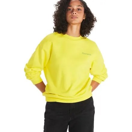 Толстовка Circle Heavyweight Crew женская Marmot, цвет Yellow Blaze