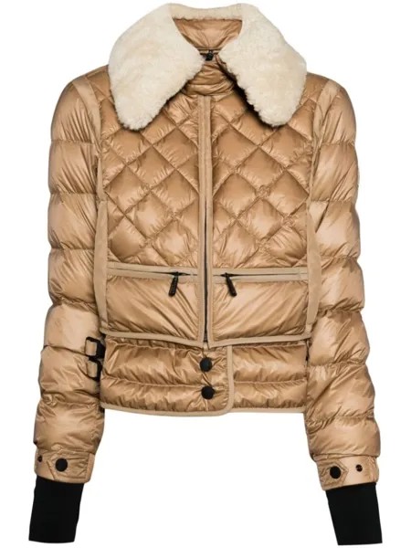 Стеганый пуховик Chaviere Moncler Grenoble, коричневый