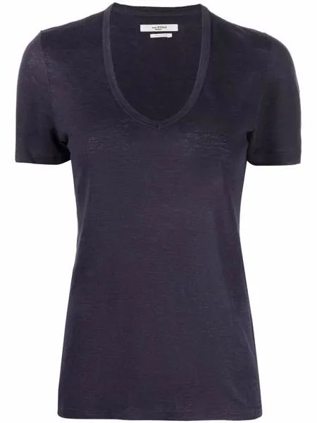 Isabel Marant Étoile льняная футболка с V-образным вырезом