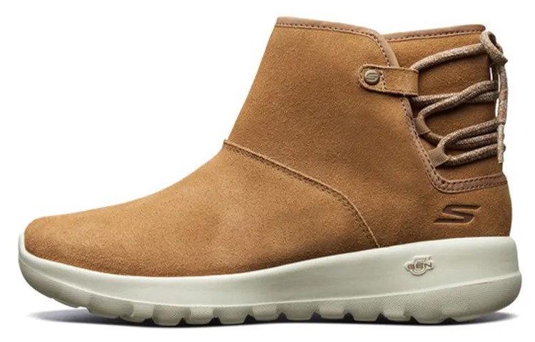 ON THE GO Зимние ботинки женские среднего размера цвета хаки Skechers