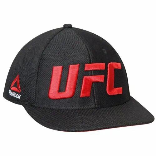 Мужская кепка Reebok UFC с плоским козырьком Flex - черная | Красный