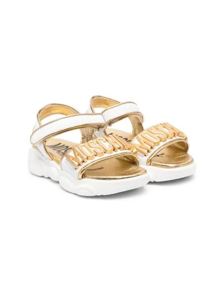 Moschino Kids сандалии с логотипом