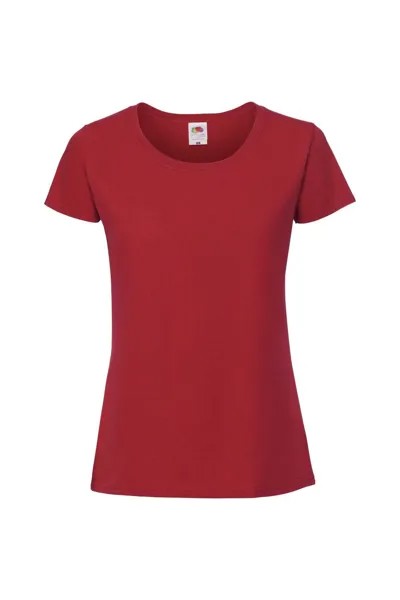 Подходит для футболки Ringspun Premium Fruit of the Loom, красный