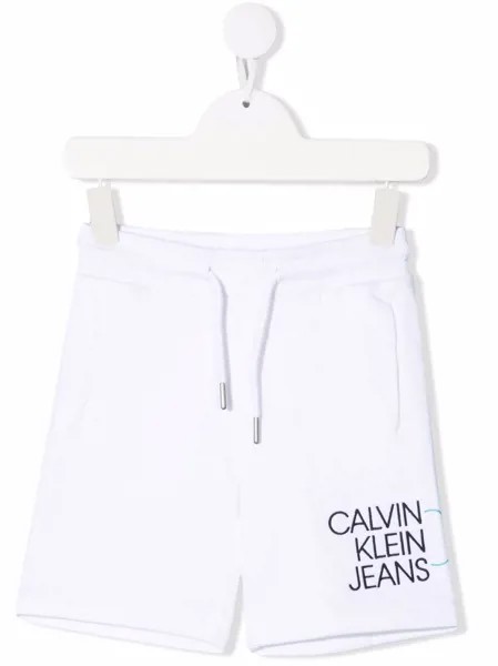 Calvin Klein Kids спортивные шорты с логотипом