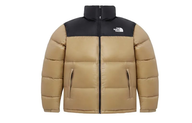 Пуховик мужской светло-бежевый The North Face, светло-бежевый
