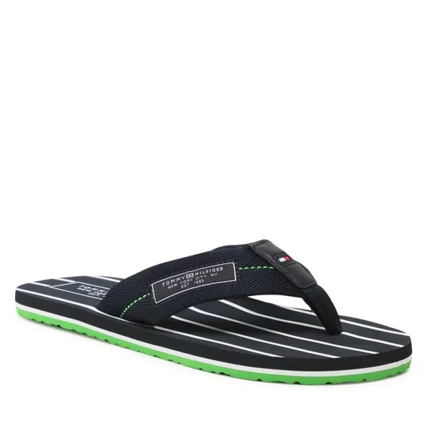 Шлепанцы Tommy Hilfiger PatchHilfiger Beach, темно-синий