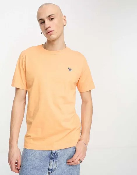 Светло-оранжевая футболка с логотипом PS Paul Smith