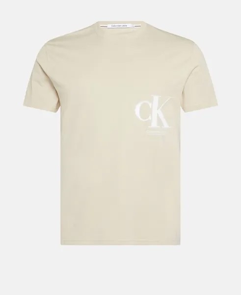 Футболка Calvin Klein Jeans, бежевый