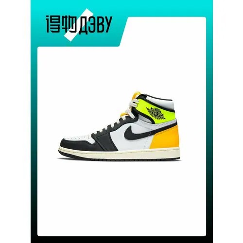 Кроссовки Jordan Air Jordan 1, размер EU 46(Foot Length 30CM), желтый, оранжевый