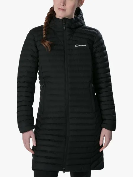 Длинная женская водостойкая куртка Berghaus Nula Micro, черная