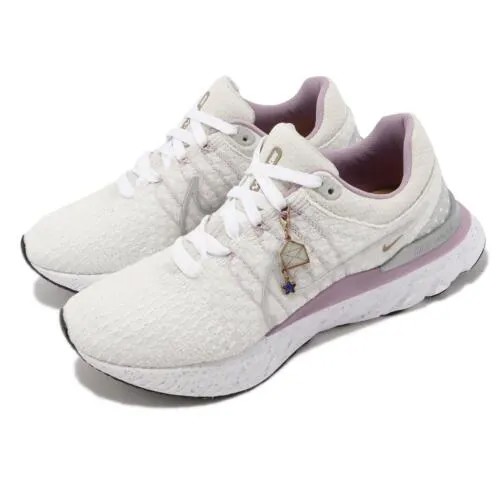 Женские беговые кроссовки Nike Wmns React Infinity Run FK 3, белые, коричневые, серебристые, FB1864-101