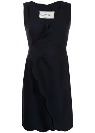Valentino Pre-Owned шерстяное платье с фестонами