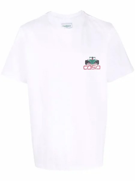 Casablanca футболка Racing Car с логотипом