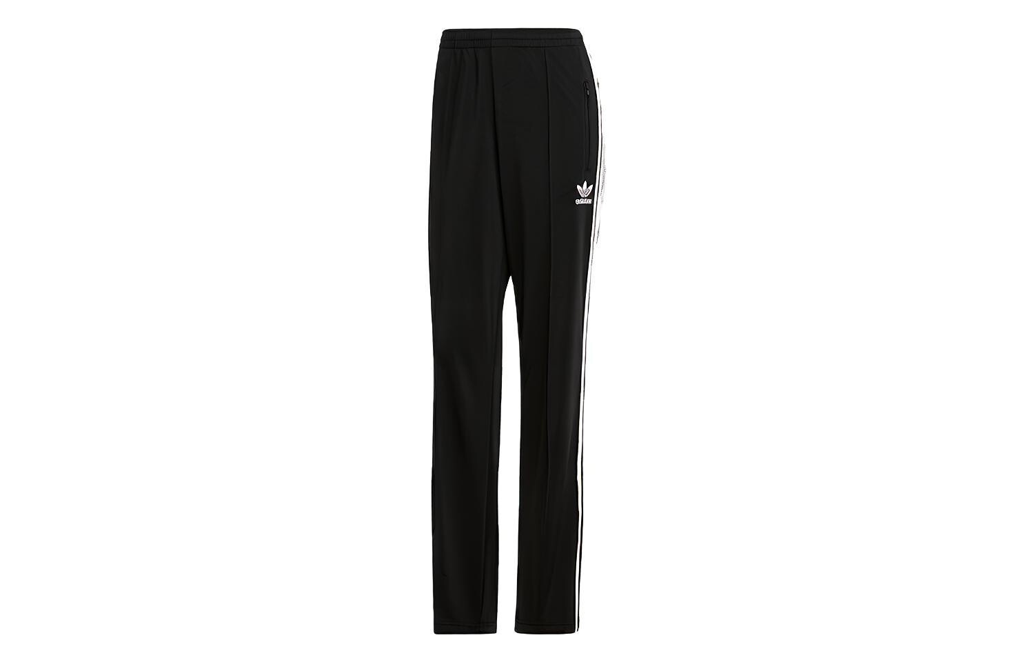 Трикотажные спортивные штаны женские черные Adidas