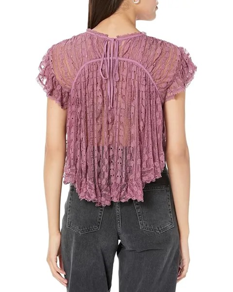 Топ Free People Lucea Lace Top, цвет Boudoir