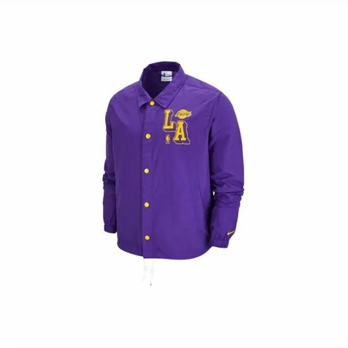 Куртка спортивная NIKE NBA courtside Los Angeles lakers purple, размер L, фиолетовый