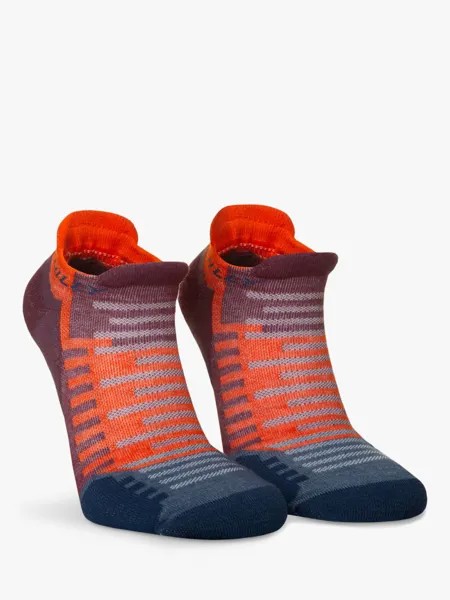 Носки для бега Active Socklet Hilly, бордовый/оранжевый