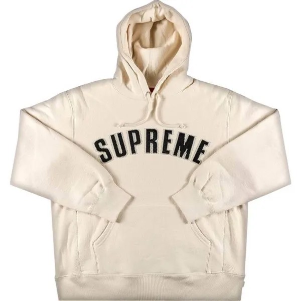 Худи Supreme Pearl Logo Hooded, кремовый