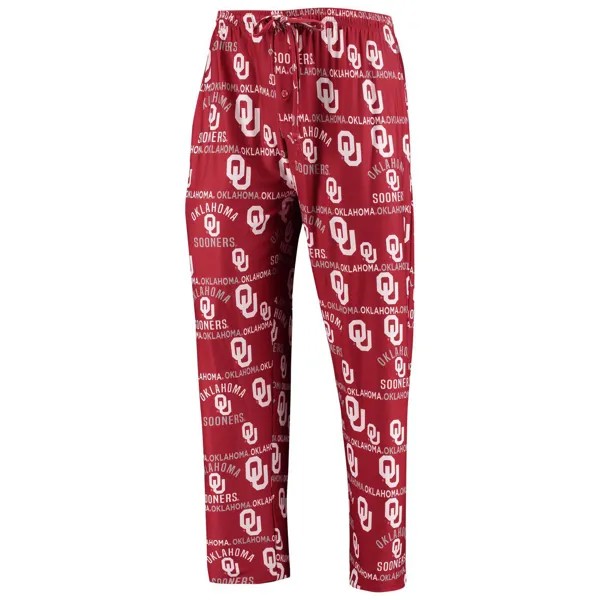 Мужские брюки для сна с принтом «Оклахома Сунерс» малинового цвета для мужчин Concepts