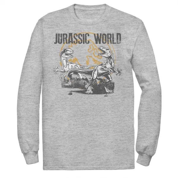Мужская потертая футболка Raptor Battle Jurassic World