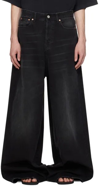 Черные джинсы большой формы Vetements, цвет Black