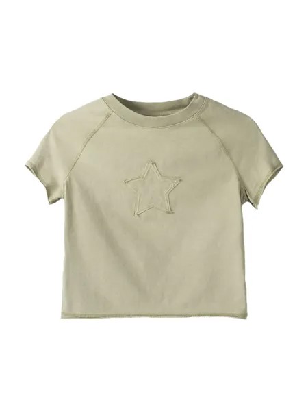 Футболка Bershka, хаки