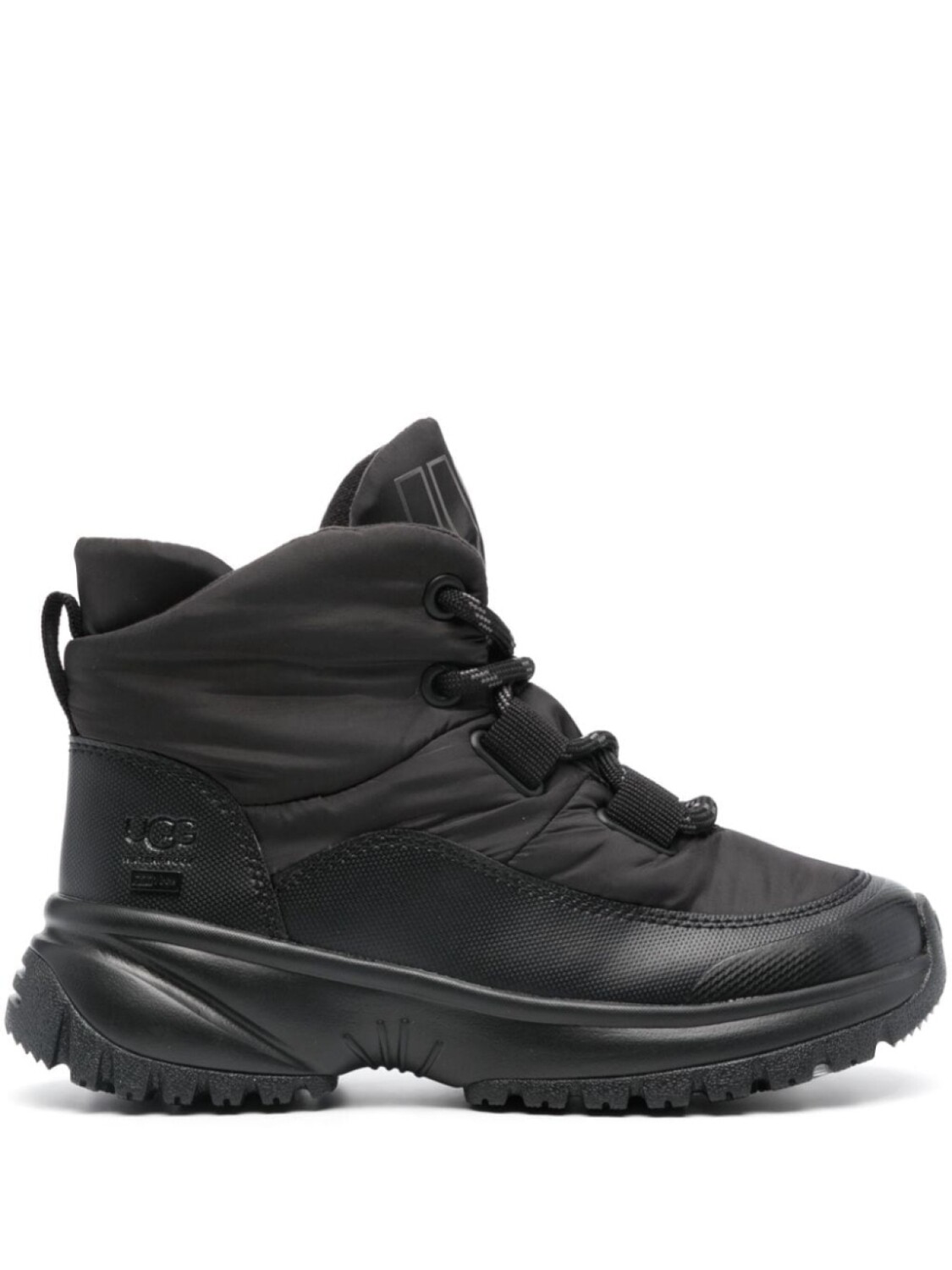 UGG ботинки Yose Puffer на шнуровке, черный