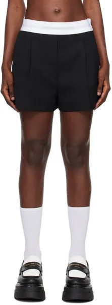 Alexander Wang Черные плиссированные шорты