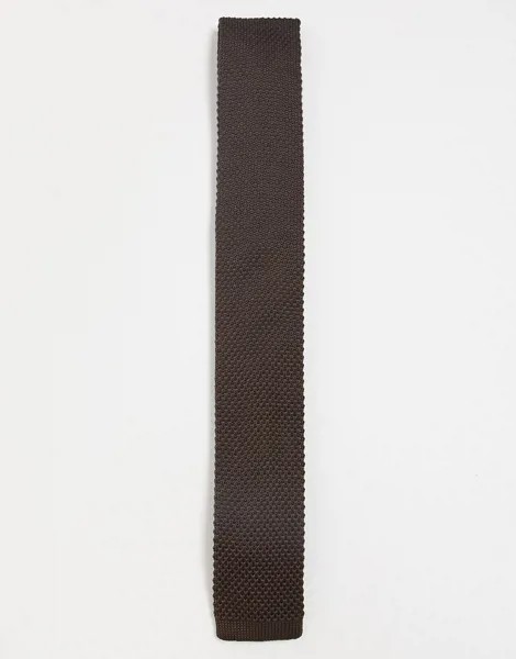Трикотажный галстук Gianni Feraud-Коричневый