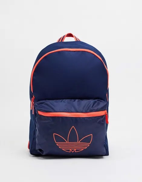 Темно-синий рюкзак с логотипом-трилистником adidas Originals-Черный