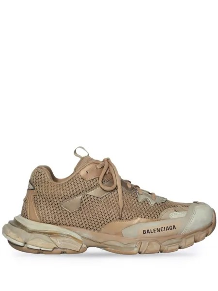 Balenciaga кроссовки Destroyed Track, нейтральный цвет