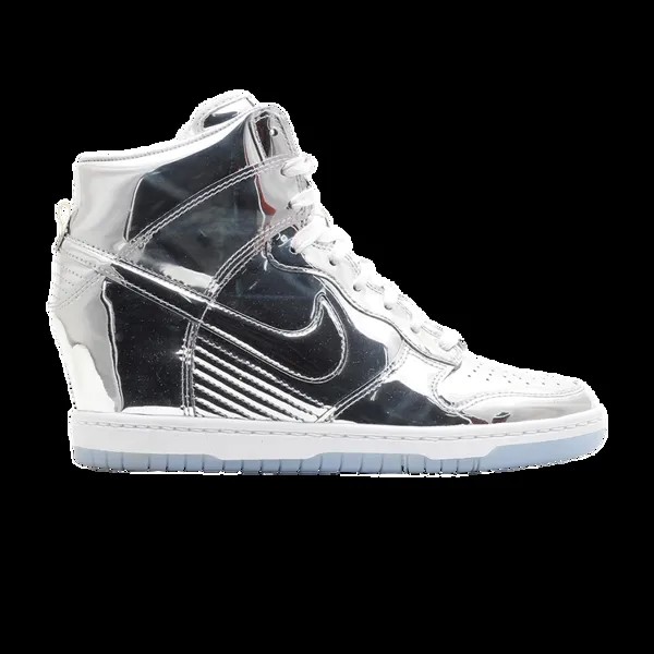 Кроссовки Nike Wmns Dunk Sky Hi PRM SS 'Nike Knows', серебряный