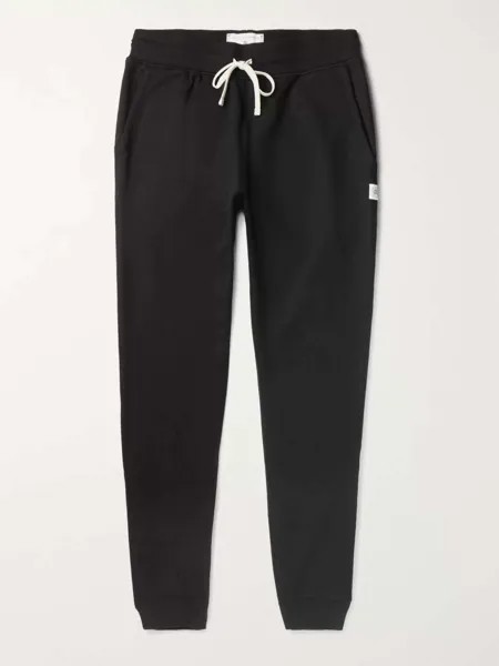 Узкие спортивные штаны из хлопкового джерси с петлей REIGNING CHAMP, черный