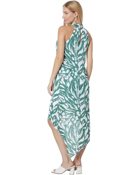 Платье BCBGMAXAZRIA Long Halter Maxi Dress, цвет Ivy