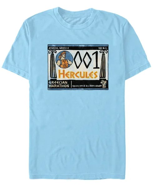 Мужской костюм диснеевского геркулеса для бега на греческий марафон футболка с коротким рукавом Fifth Sun, светло-синий