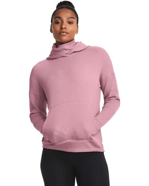 Худи Under Armour Waffle Funnel, цвет Pink Elixir/Misty Purple