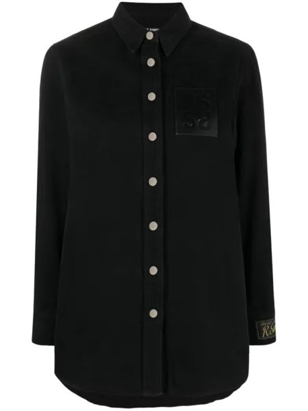Raf Simons джинсовая рубашка прямого кроя, черный