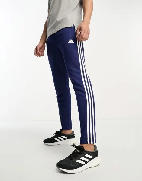 Темно-синие джоггеры с 3 полосками adidas Training Train Essentials adidas