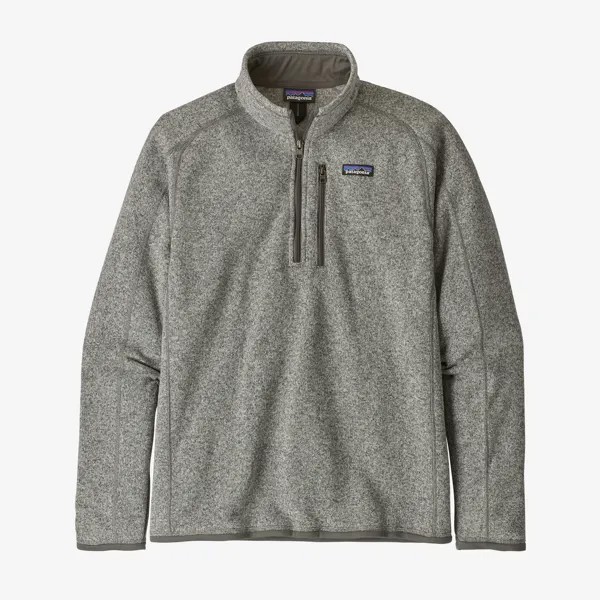 Мужской свитер Better из флиса с молнией 1/4 Patagonia, цвет Stonewash