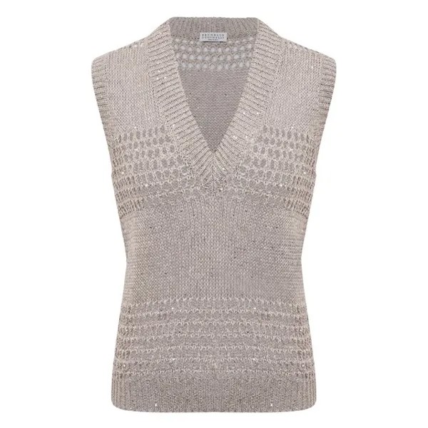 Льняной жилет Brunello Cucinelli