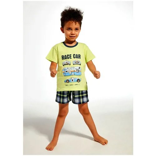 Пижама для мальчика Cornette 789/68 Race car - размер: 98-104, цвет: Светло-зеленый
