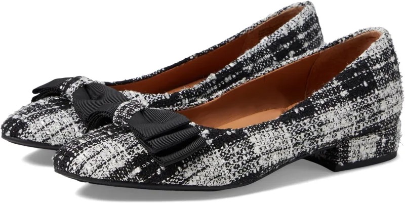 Балетки Atlas Flat Gentle Souls by Kenneth Cole, цвет Black/White Fabric