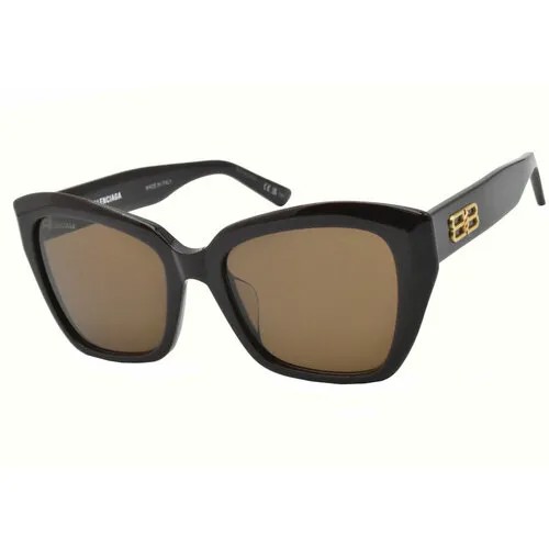 Солнцезащитные очки BALENCIAGA BB0273SA, коричневый, черный
