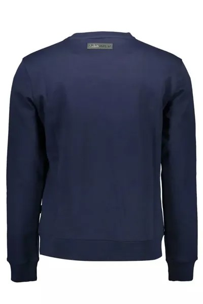 Мужской свитер Plein Sport Athletic Elegance с круглым вырезом, синий