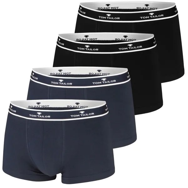 Боксеры Tom Tailor Boxershorts 4 шт, цвет Schwarz / Navy