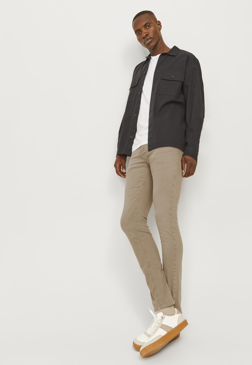 Прямые джинсы JJIGLENN JJORIGINAL Jack & Jones, бежевый
