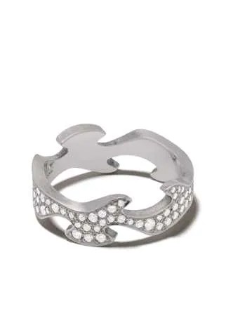 Georg Jensen золотое кольцо Fusion с бриллиантами