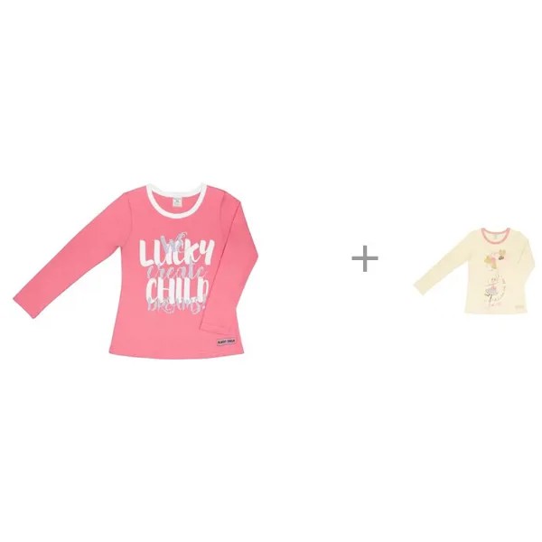 Lucky Child Лонгсливы для девочки Создаем мечты и Шарики и сердечки
