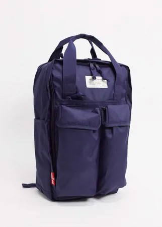 Рюкзак с двумя карманами Levi's-Темно-синий