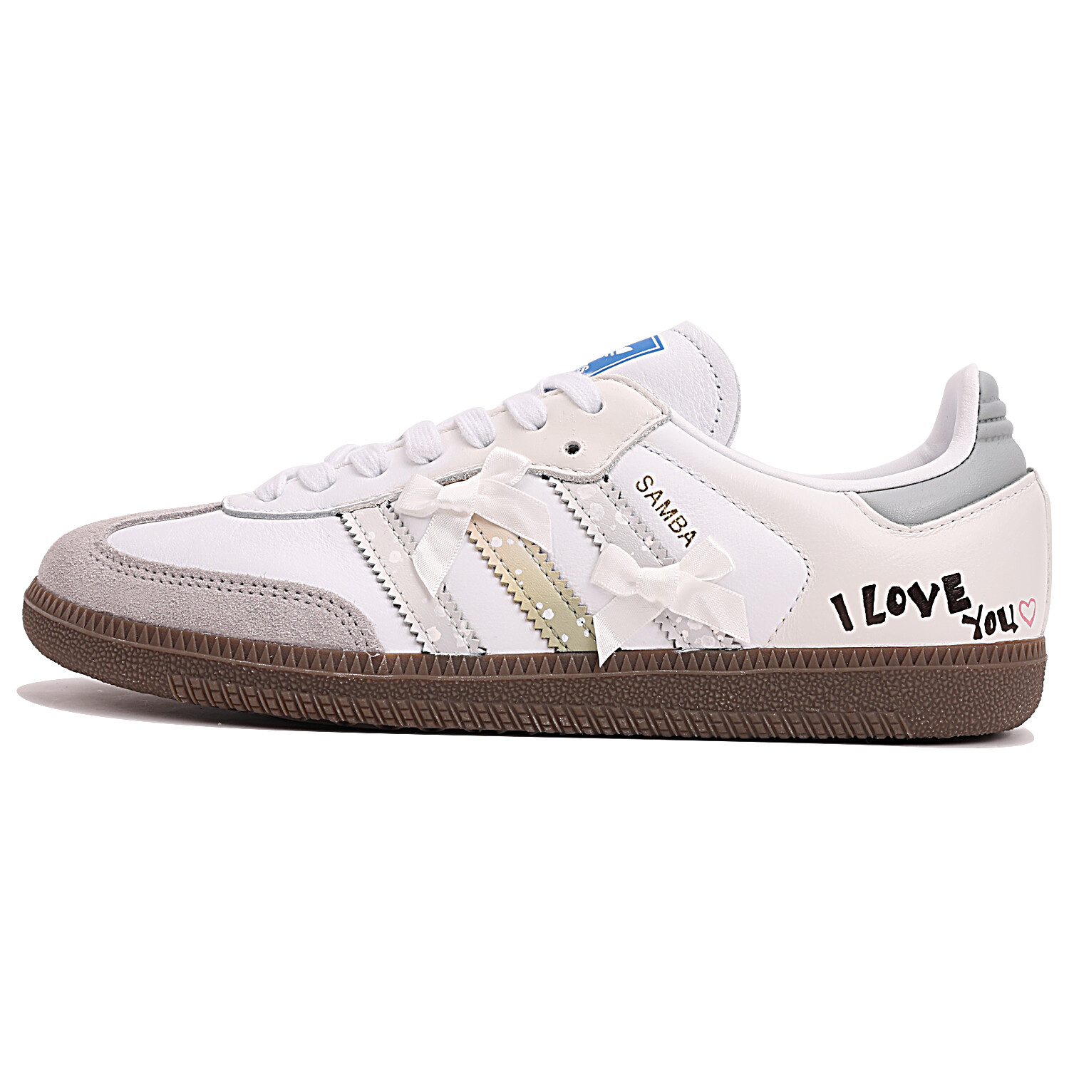 Кроссовки adidas originals SAMBA OG Skateboarding Shoes Unisex Low-top White/gray, белый/серый